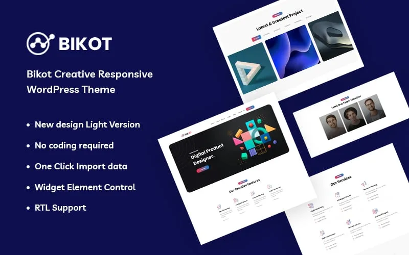 Bikot – Creative Responsive WordPress Theme