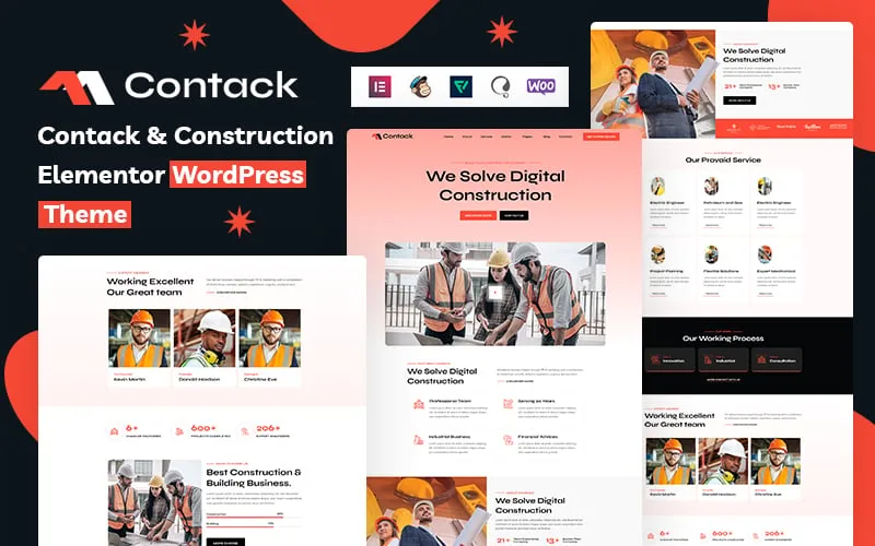 Contack – Construction Elementor WordPress Them