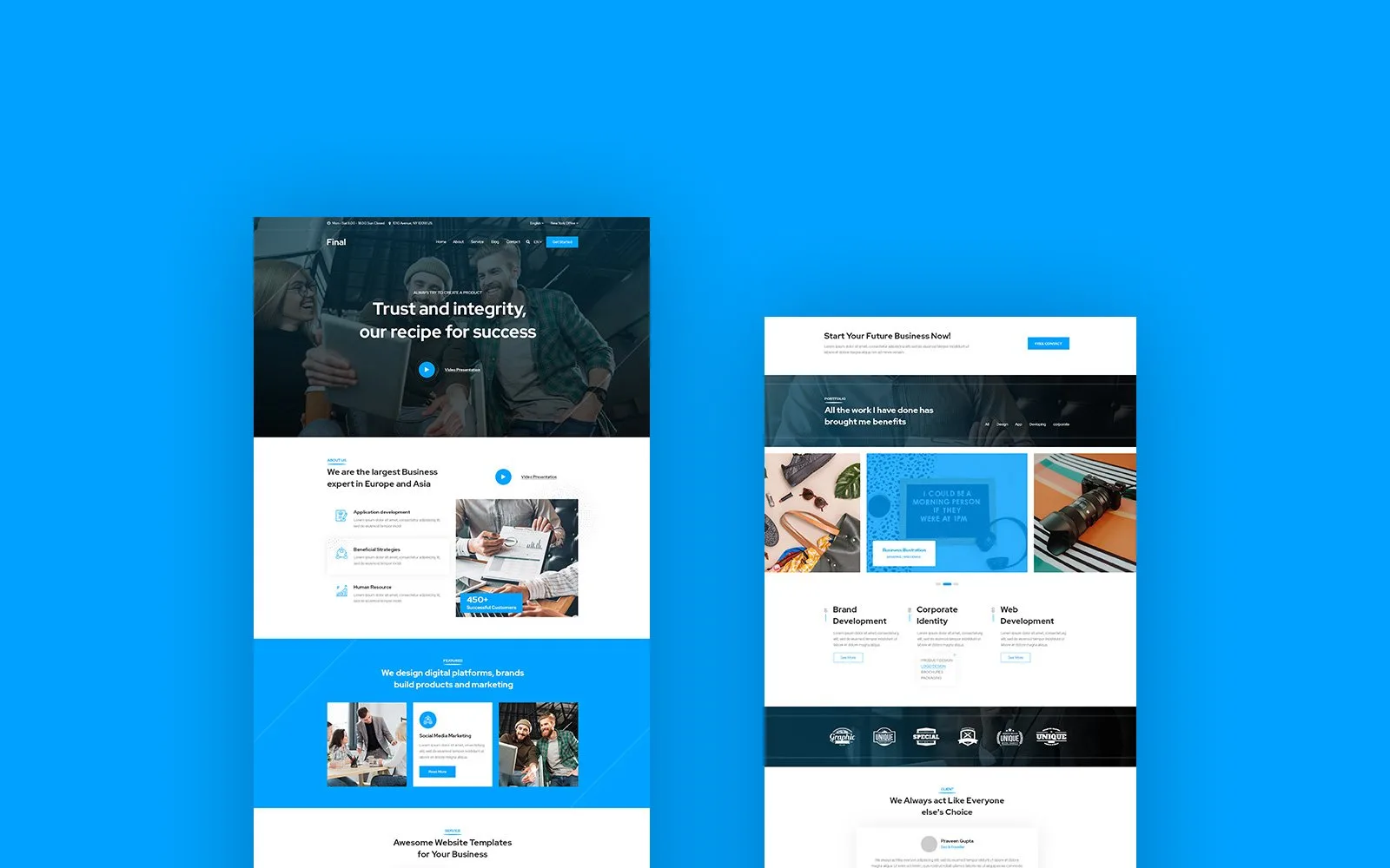 Final – Finance PSD Template