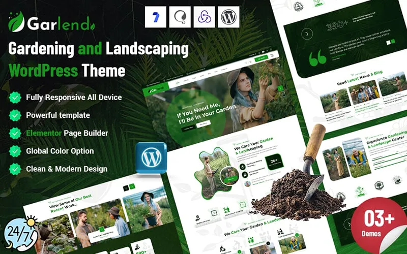 Garlend – Gardening and Landscaping WordPress Theme