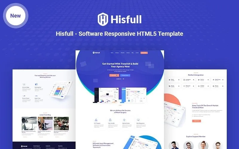 Hisfull – Software Responsive HTML Website Template