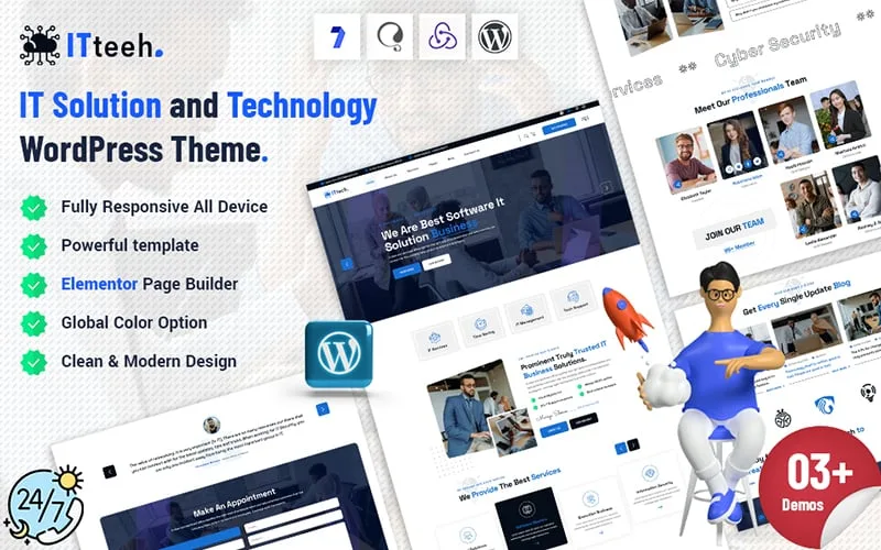Itteeh – IT Solution and Technology WordPress Theme
