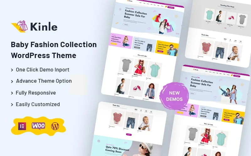 Kinle – Fashion Collection For Baby WordPress Theme