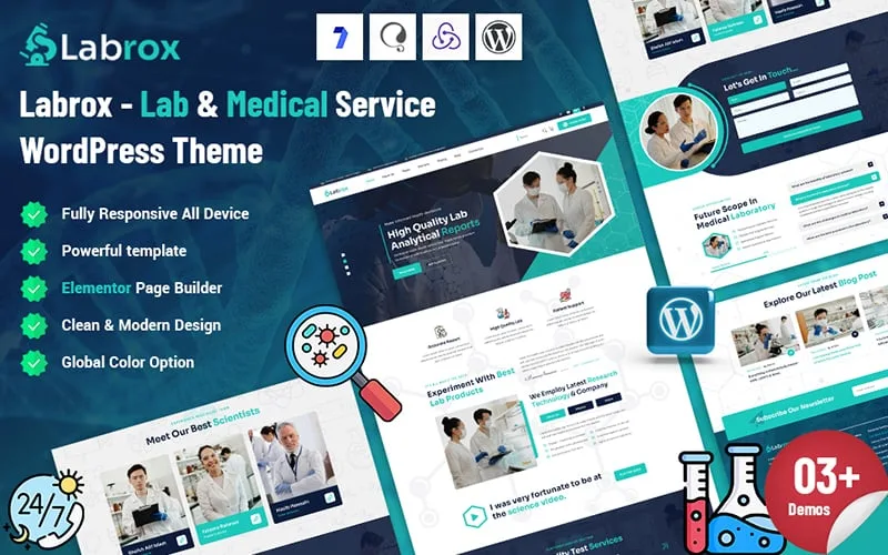 Labrox – Lab Service WordPress Theme