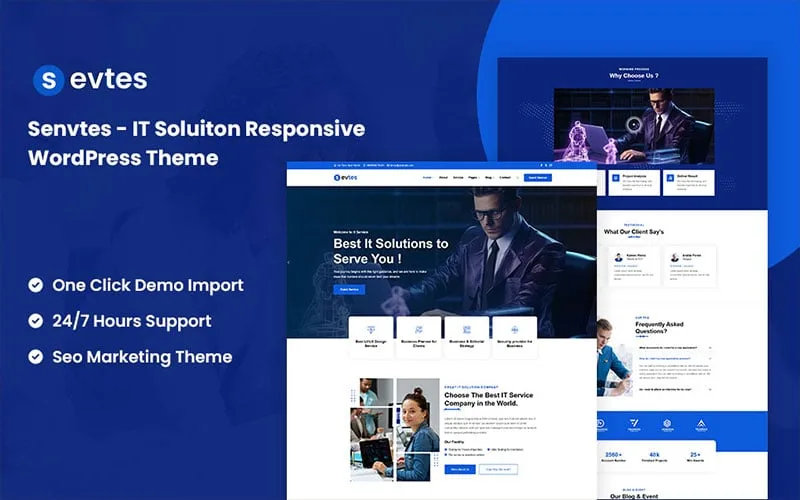 Sevtes – IT Solution Responsive WordPress Theme