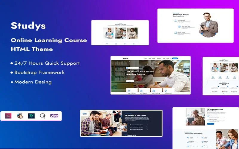 Studys – Online Learning Course Website Template
