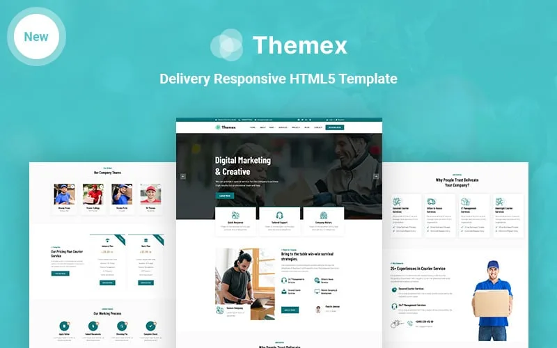 Themex – Delivery Responsive HTML5 Website Template