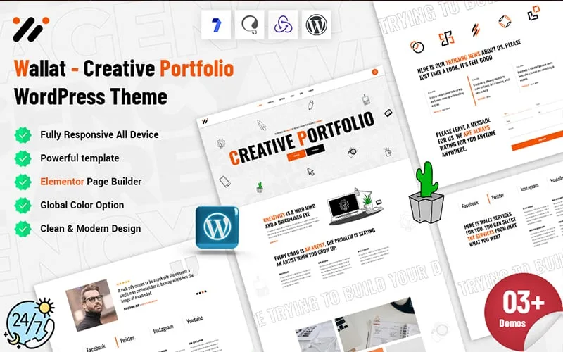 Wallat – Creative Portfolio WordPress Theme