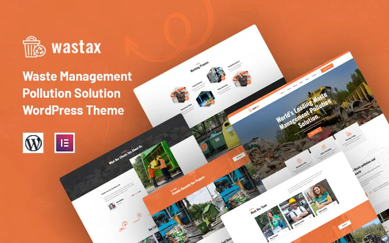 Wastax – Waste Management Pollution Solution WordPress Theme
