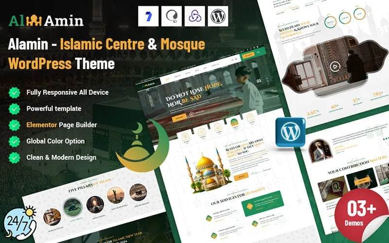 Alamin – Islam Mosque WordPress Theme