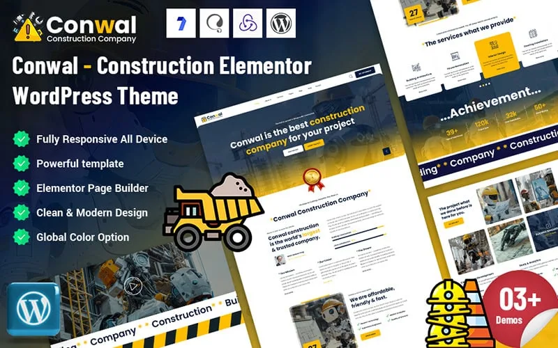 Conwal – Construction Elementor WordPress Theme